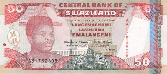 50 Emalangeni p.26b 1998